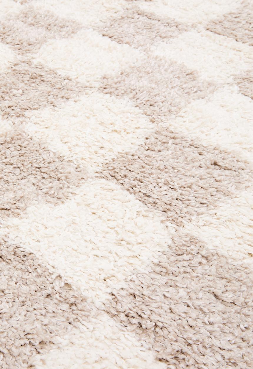Fotakis - Shaggy checkered rug - Natural 
