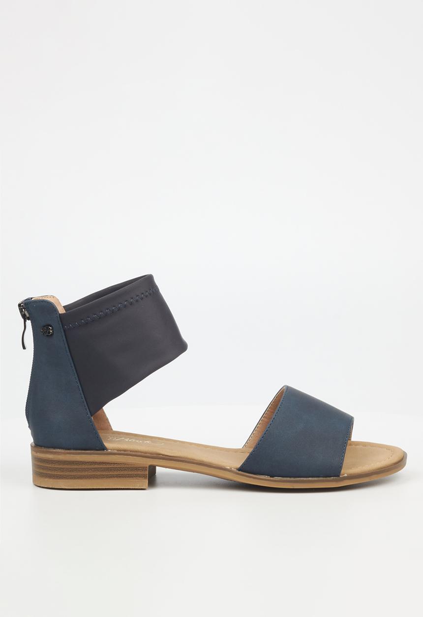 Miss Black - Micah 6 ankle strap - navy