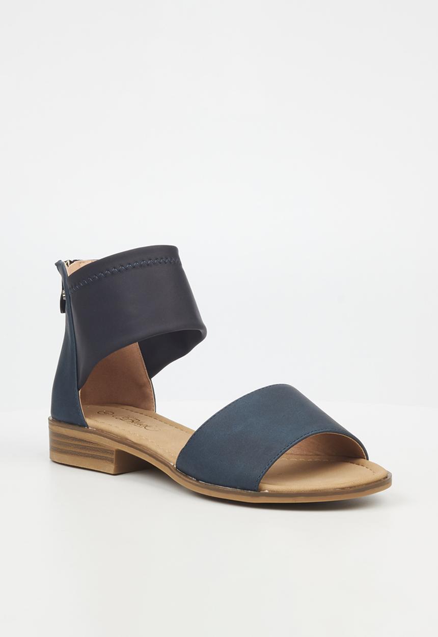 Miss Black - Micah 6 ankle strap - navy