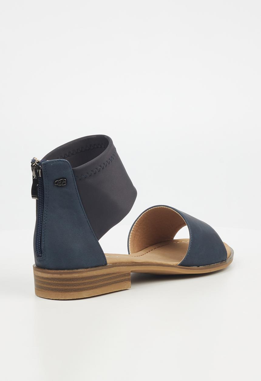 Miss Black - Micah 6 ankle strap - navy