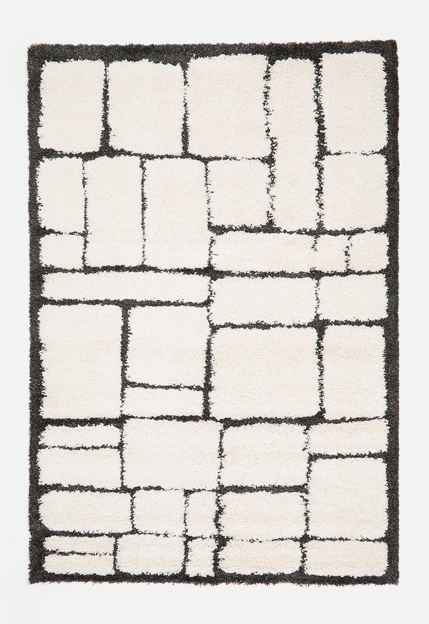 Fotakis - Shaggy Rug Linear - Black