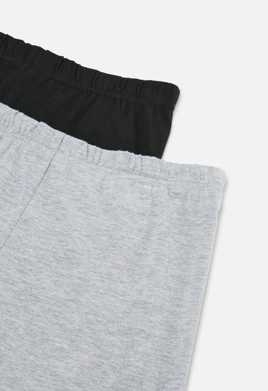Pop Candy - 2 Pack cycling short - black & grey