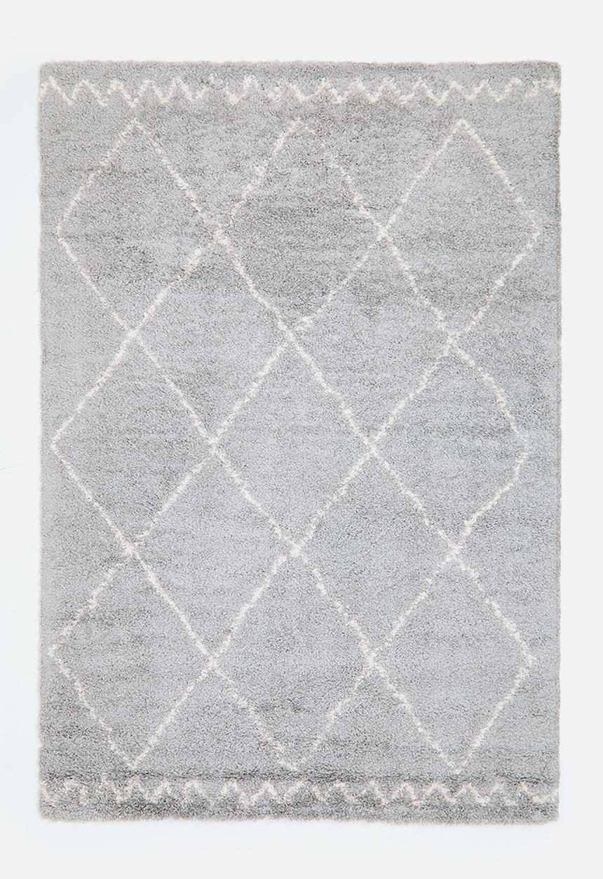 Fotakis - Shaggy Diamond Rug - Grey