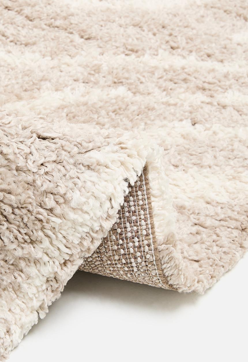 Fotakis - Shaggy contour rug - natural