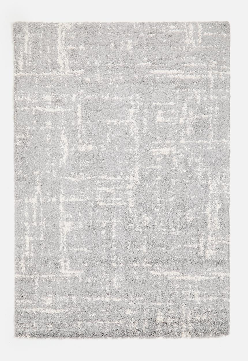 Shaggy Rug Distressed - Grey
