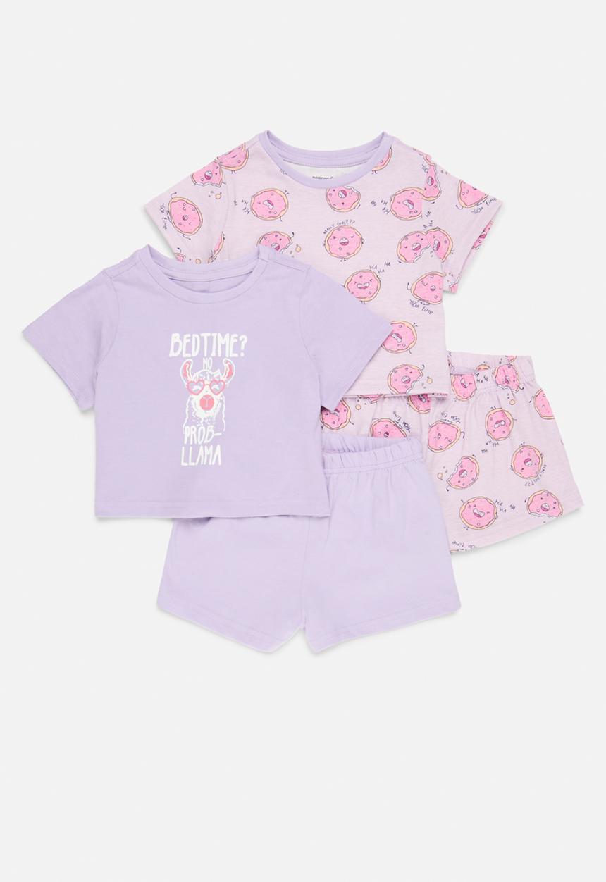 Pop Candy - 2 Pack pj set - lilac & grey