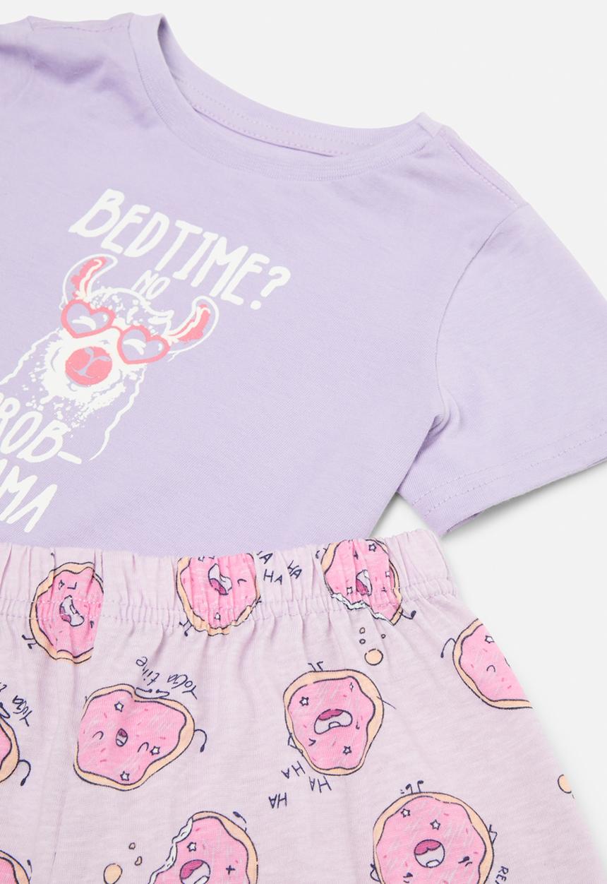 Pop Candy - 2 Pack pj set - lilac & grey