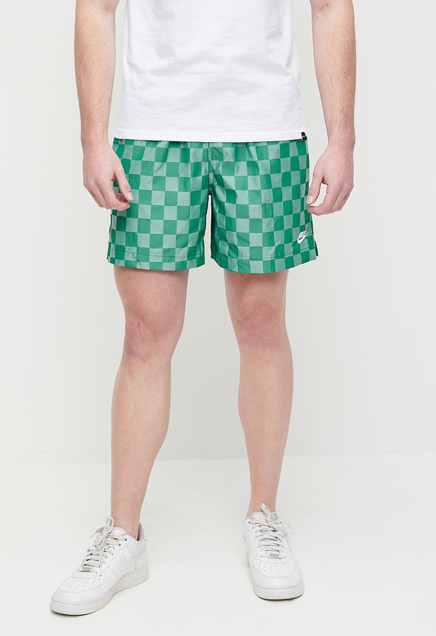 Nike - Nike Club Flow Shorts checkers - malachite & white