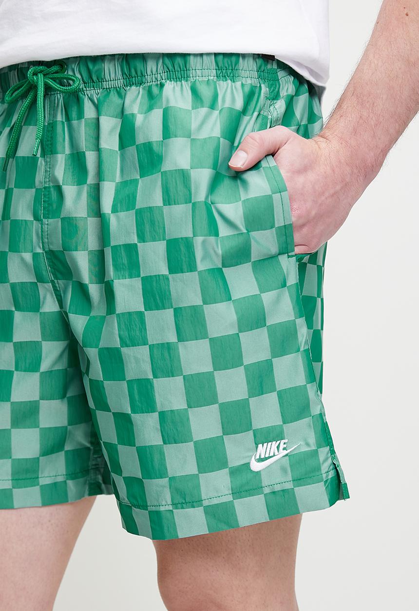 Nike - Nike Club Flow Shorts checkers - malachite & white
