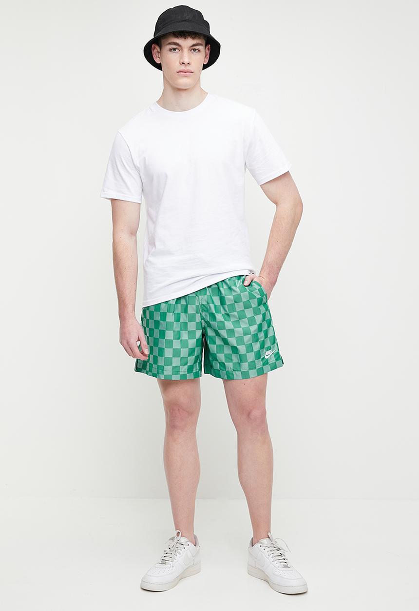 Nike - Nike Club Flow Shorts checkers - malachite & white