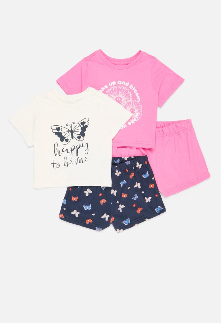 Pop Candy - 2 Pack pj set - pink & navy