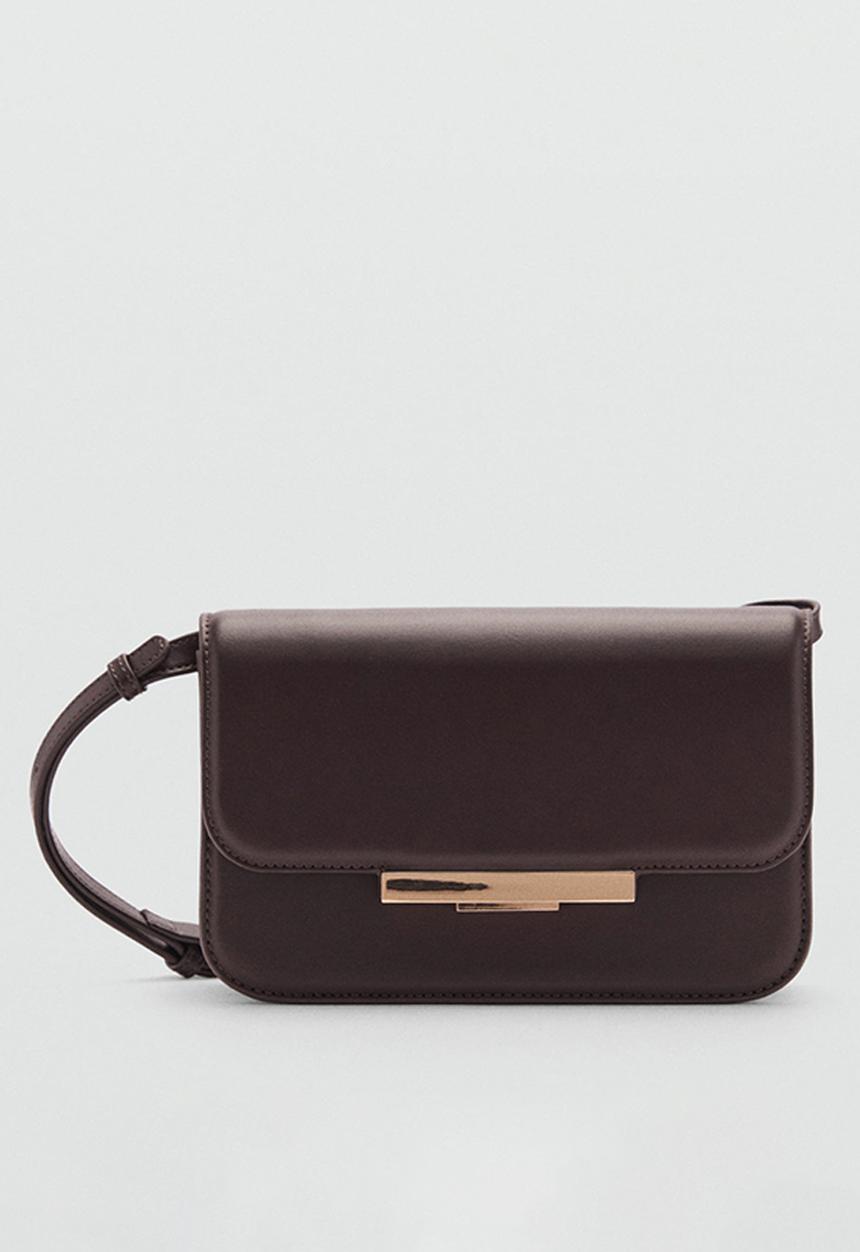MANGO - Bag amber - dark brown