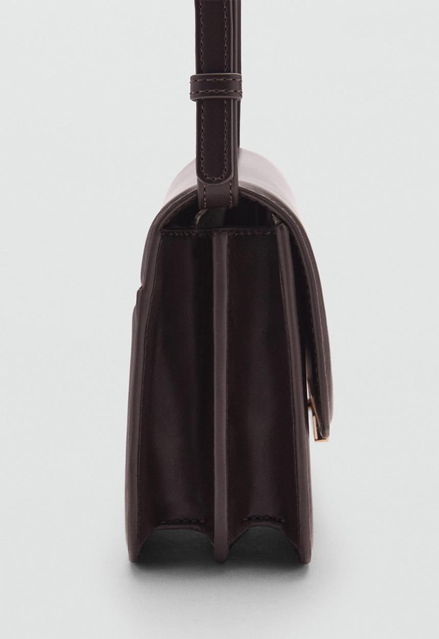 MANGO - Bag amber - dark brown