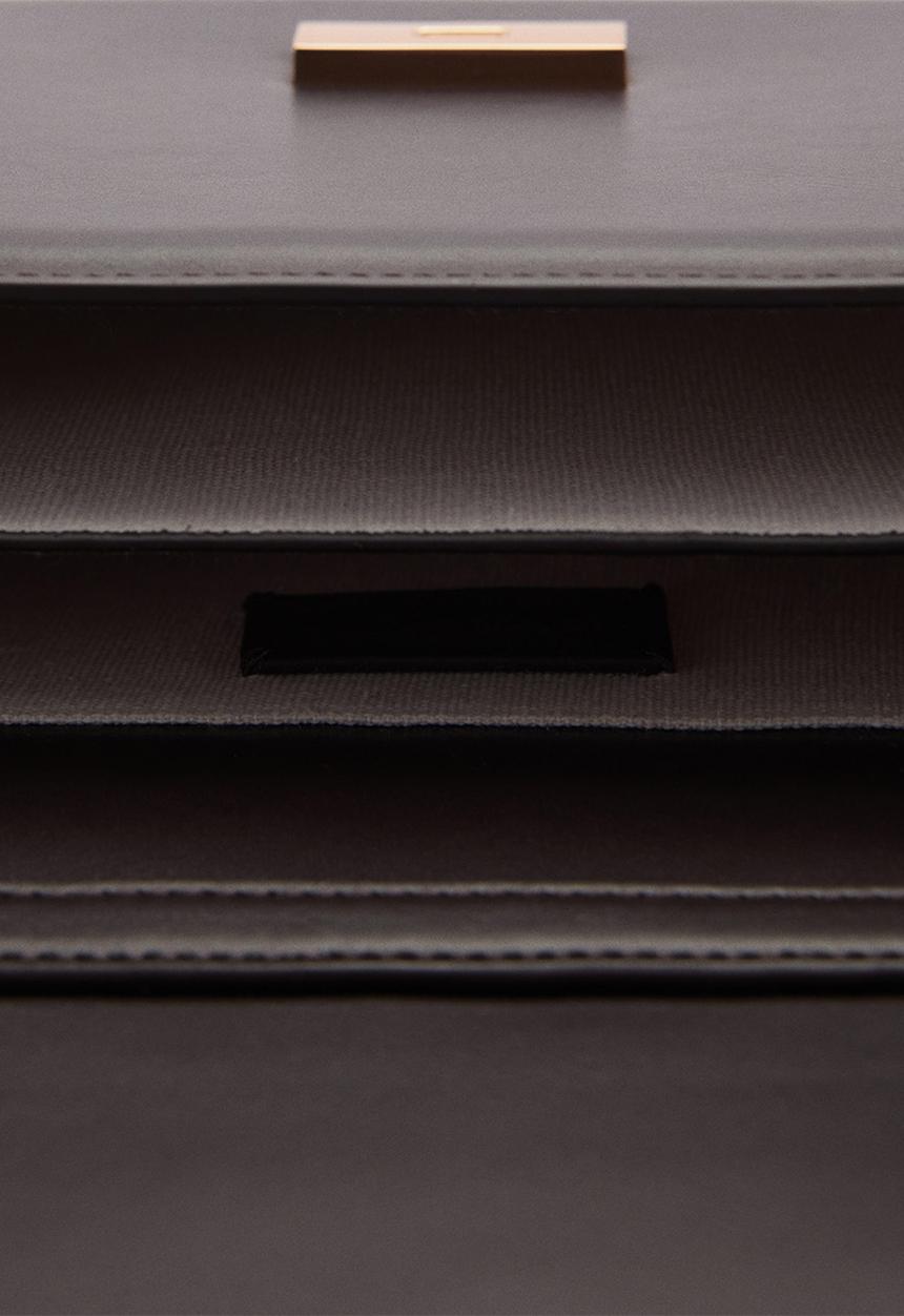 MANGO - Bag amber - dark brown