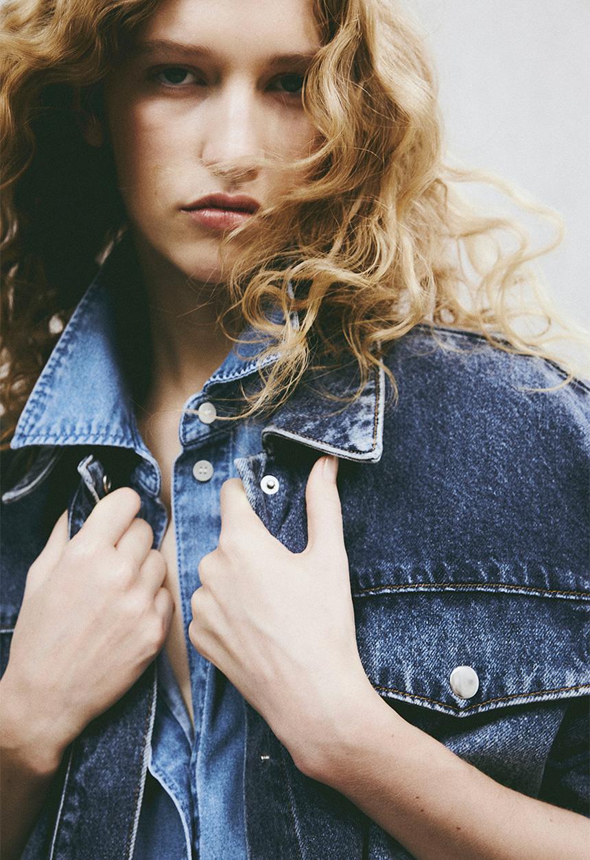 H&M - Lyocell denim shirt - light denim blue