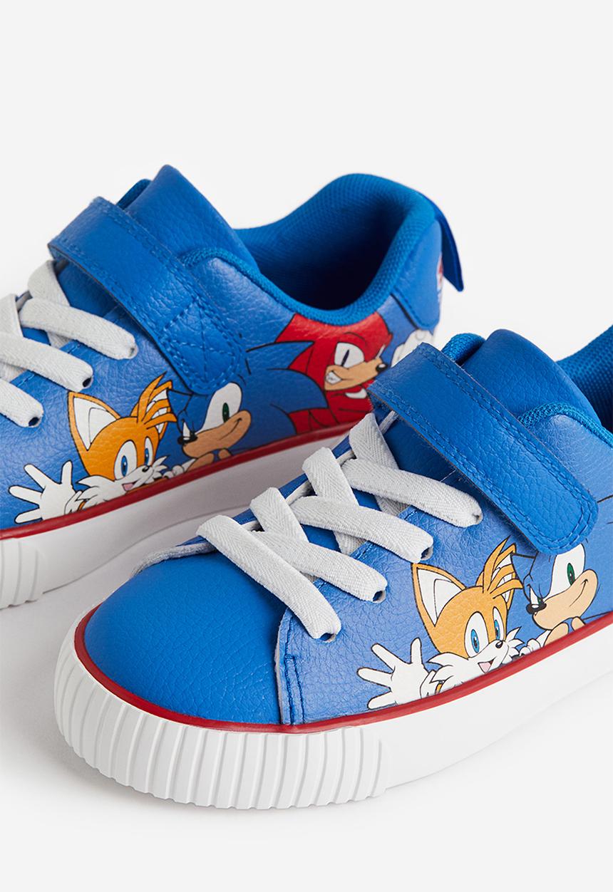H&M - Printed trainers - bright blue sonic the hedgehog
