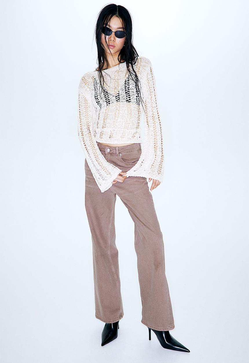 H&M - Wide high jeans - brown