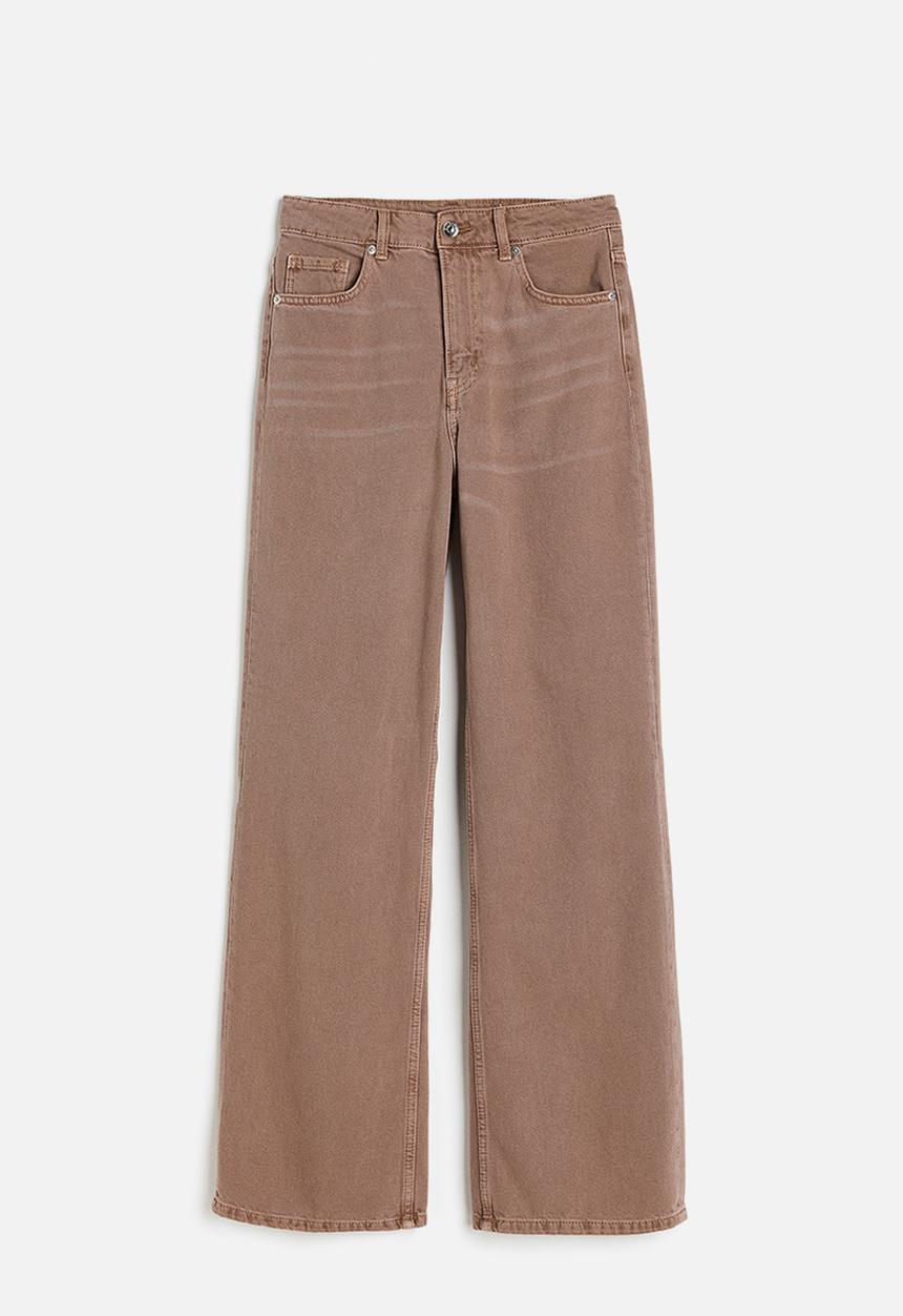H&M - Wide high jeans - brown