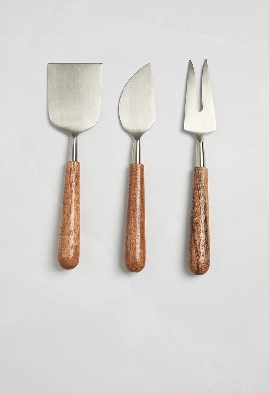 Sixth Floor - Miza Cheese Knives set of 3 - Natural