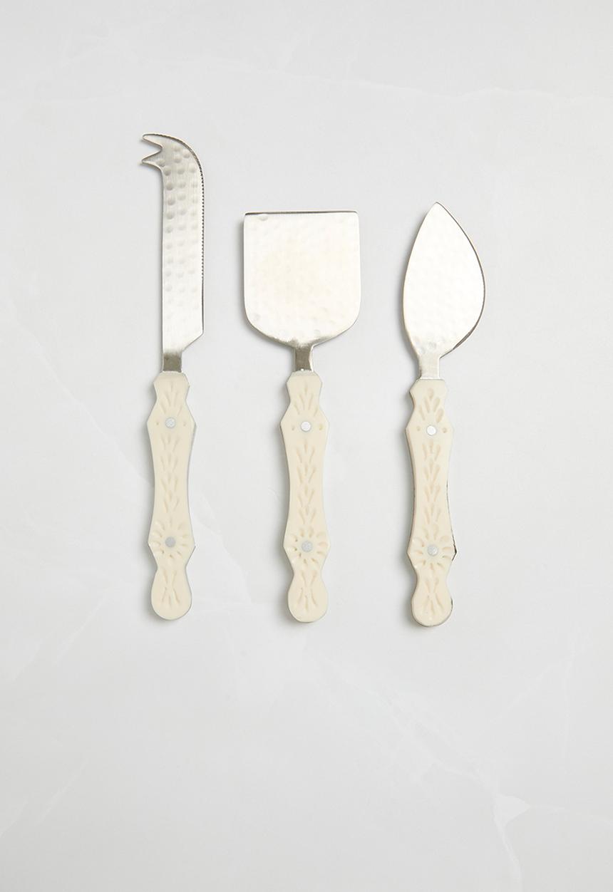 Sixth Floor - Lissie Cheese Knives set of 3 - Silver