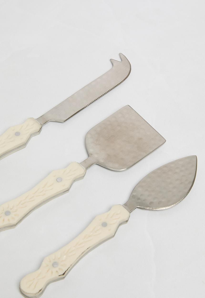 Sixth Floor - Lissie Cheese Knives set of 3 - Silver
