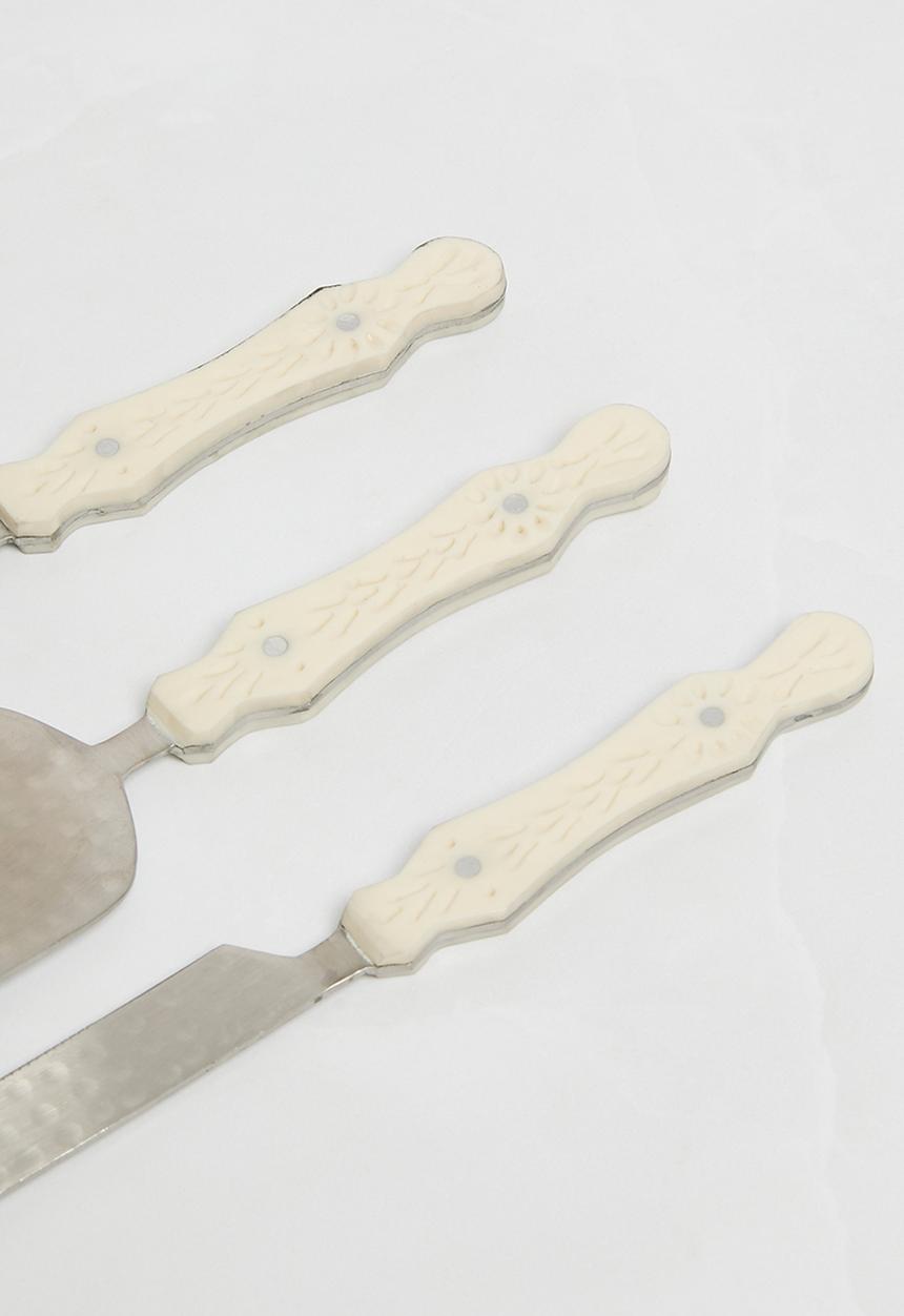Sixth Floor - Lissie Cheese Knives set of 3 - Silver