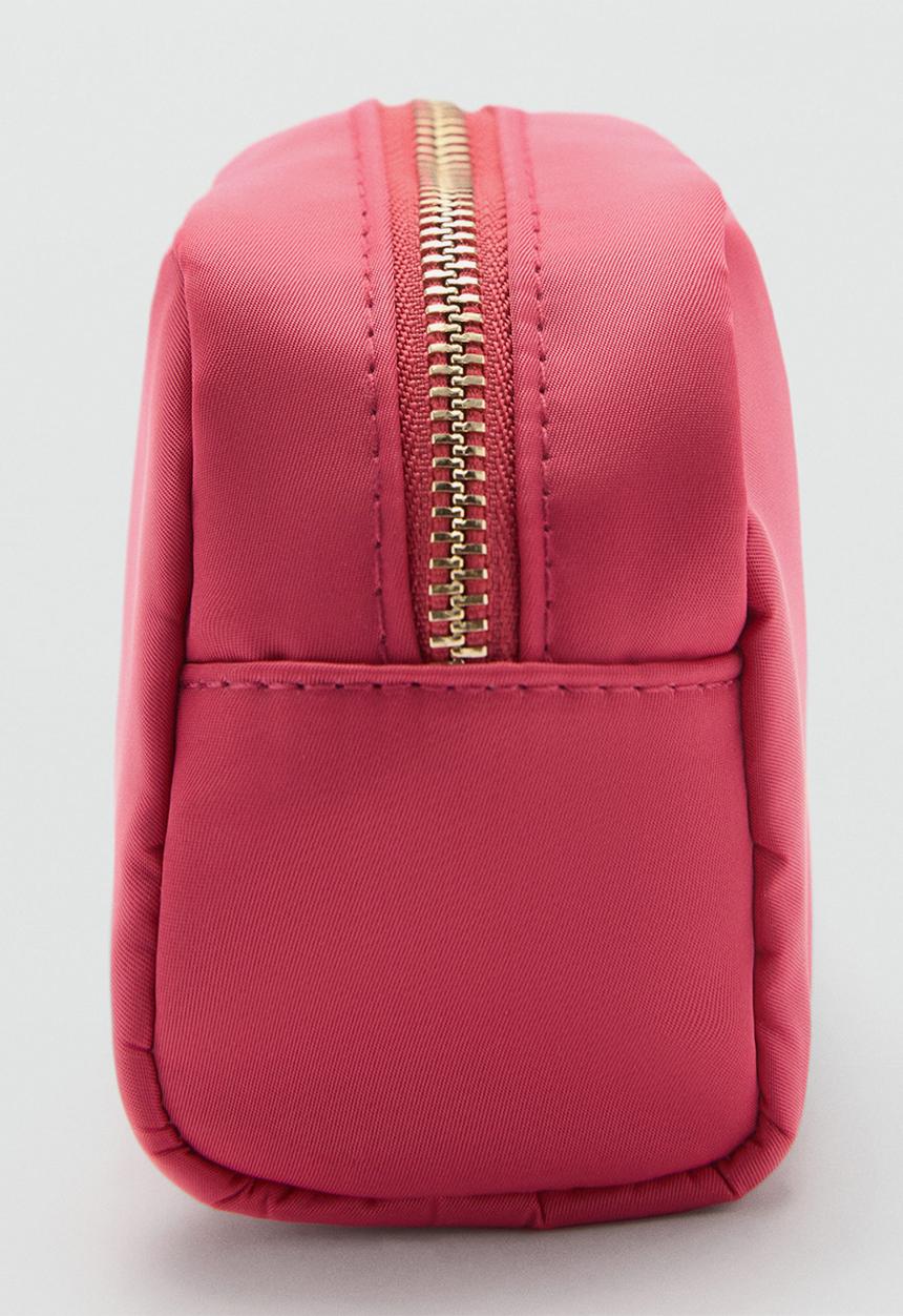 MANGO - Cosmetic top zip bag - medium red