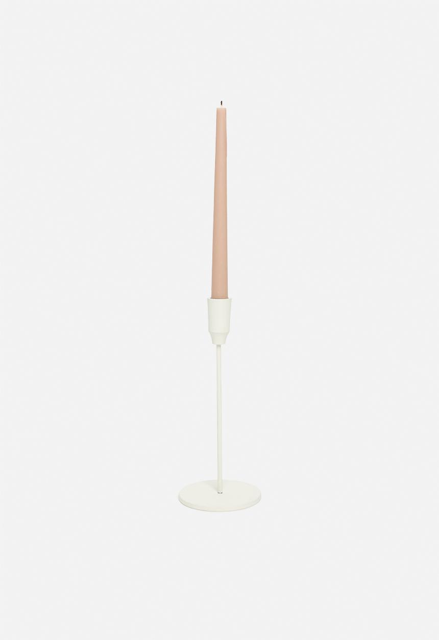 H&S - Alu Candle Holder - White