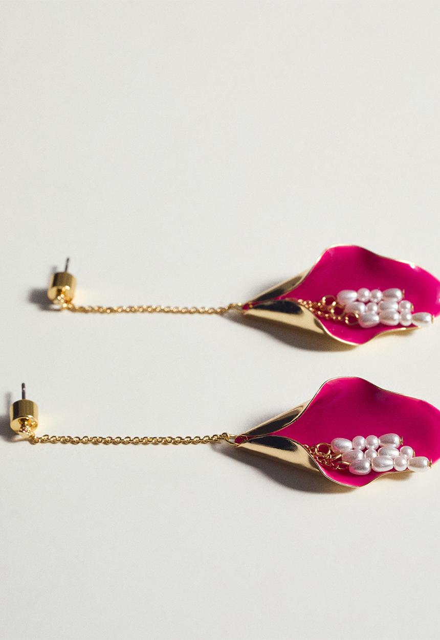MANGO - Earrings jim - pink