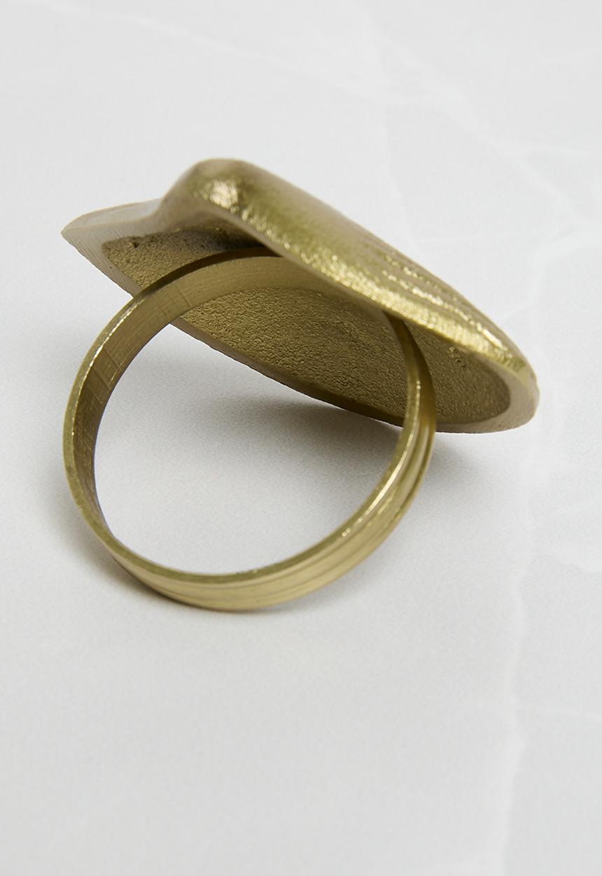 Sixth Floor - Shelly Napkin Rings set of 4 - Gold