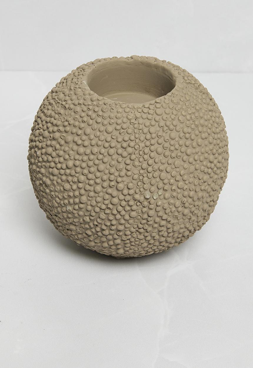 Sixth Floor - Concrete candle holder - beige & Ivory