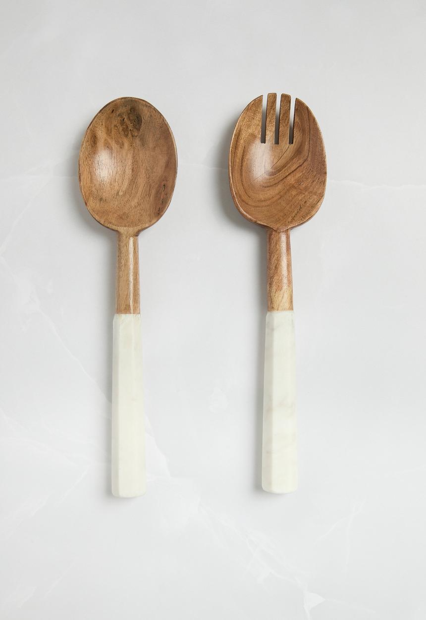 Sixth Floor - Raj Serving Spoons set of 2 - Natural
