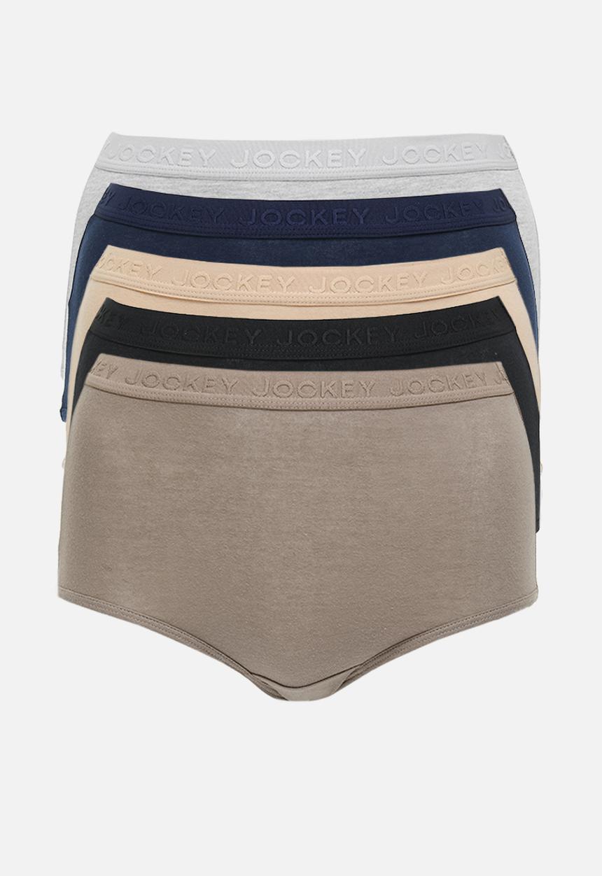 Jockey - 5 Pack plain  tonal elastic full - multi 
