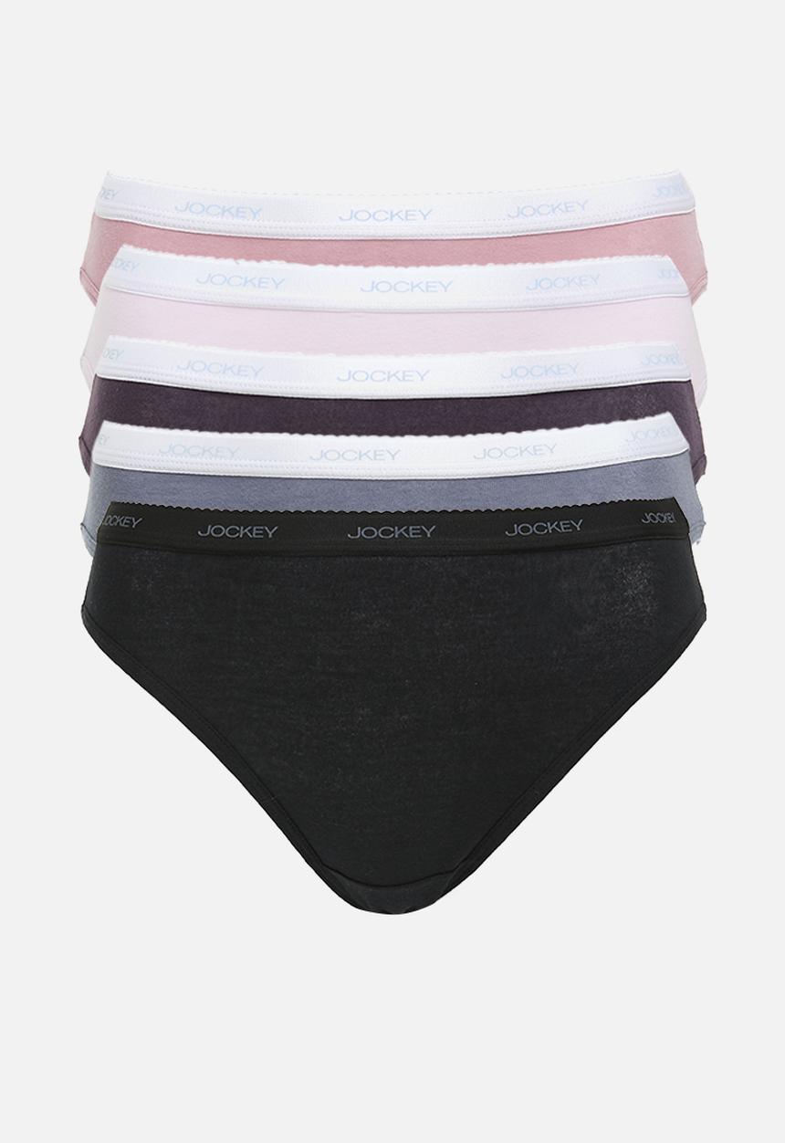 Jockey - 5 Pack plain french cut- multi 