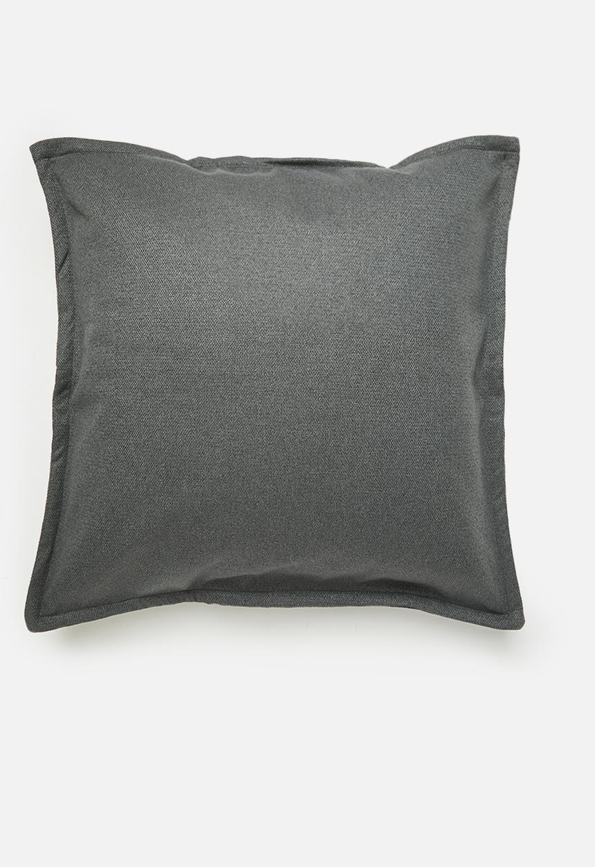 Sixth Floor - Elm linen cushion cover - charcoal
