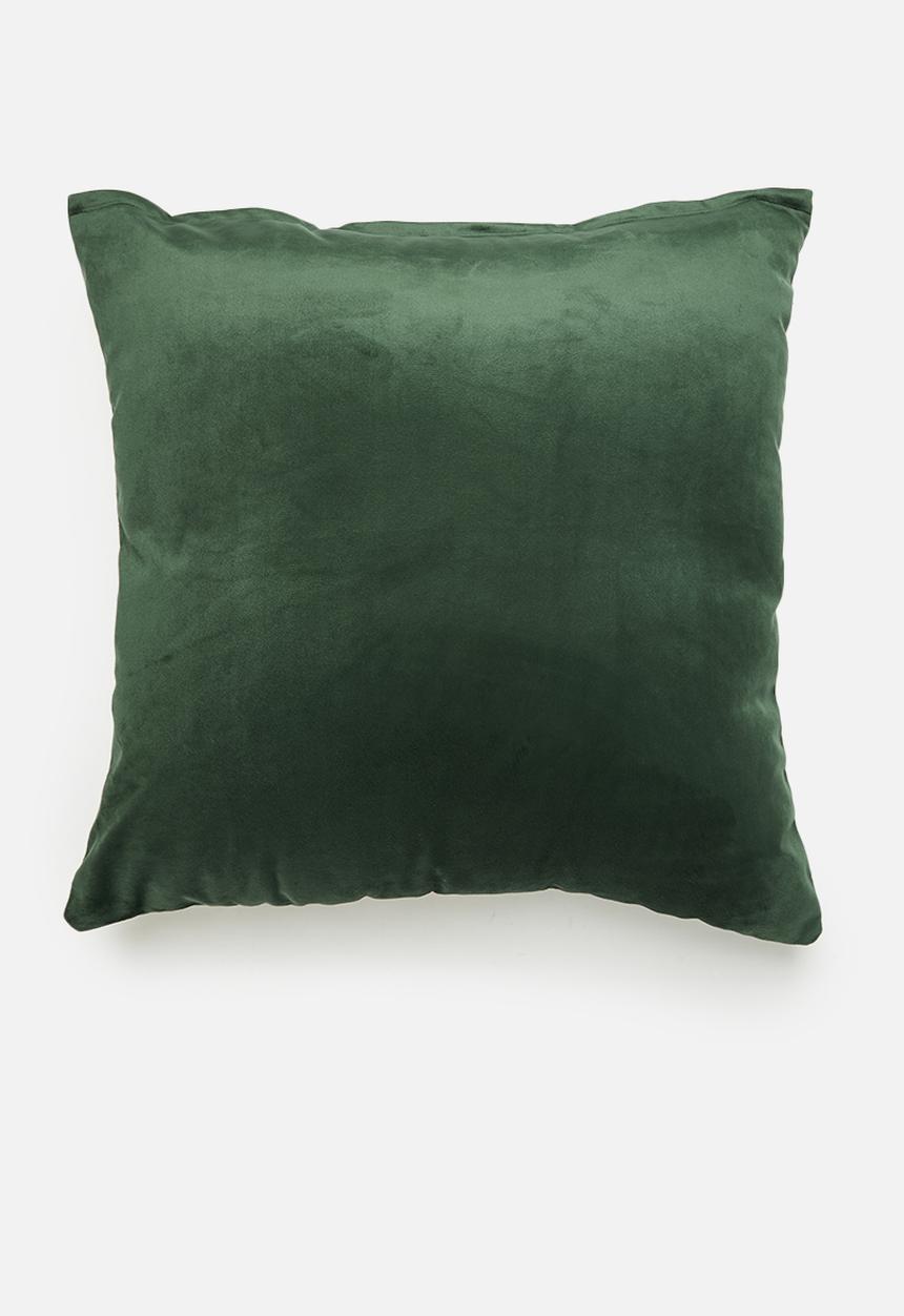 Sixth Floor - Heritage velvet cushion cover - emerald