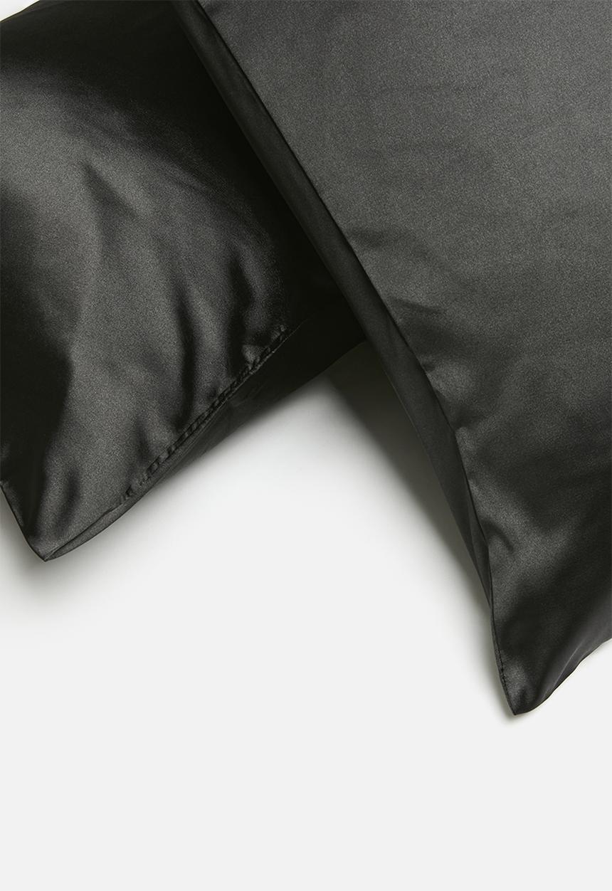 Sixth Floor - Satin Pillow Case Set - Charcoal 