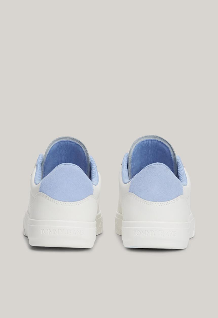 Tommy Hilfiger - Cupsole leather sneaker - moderate blue
