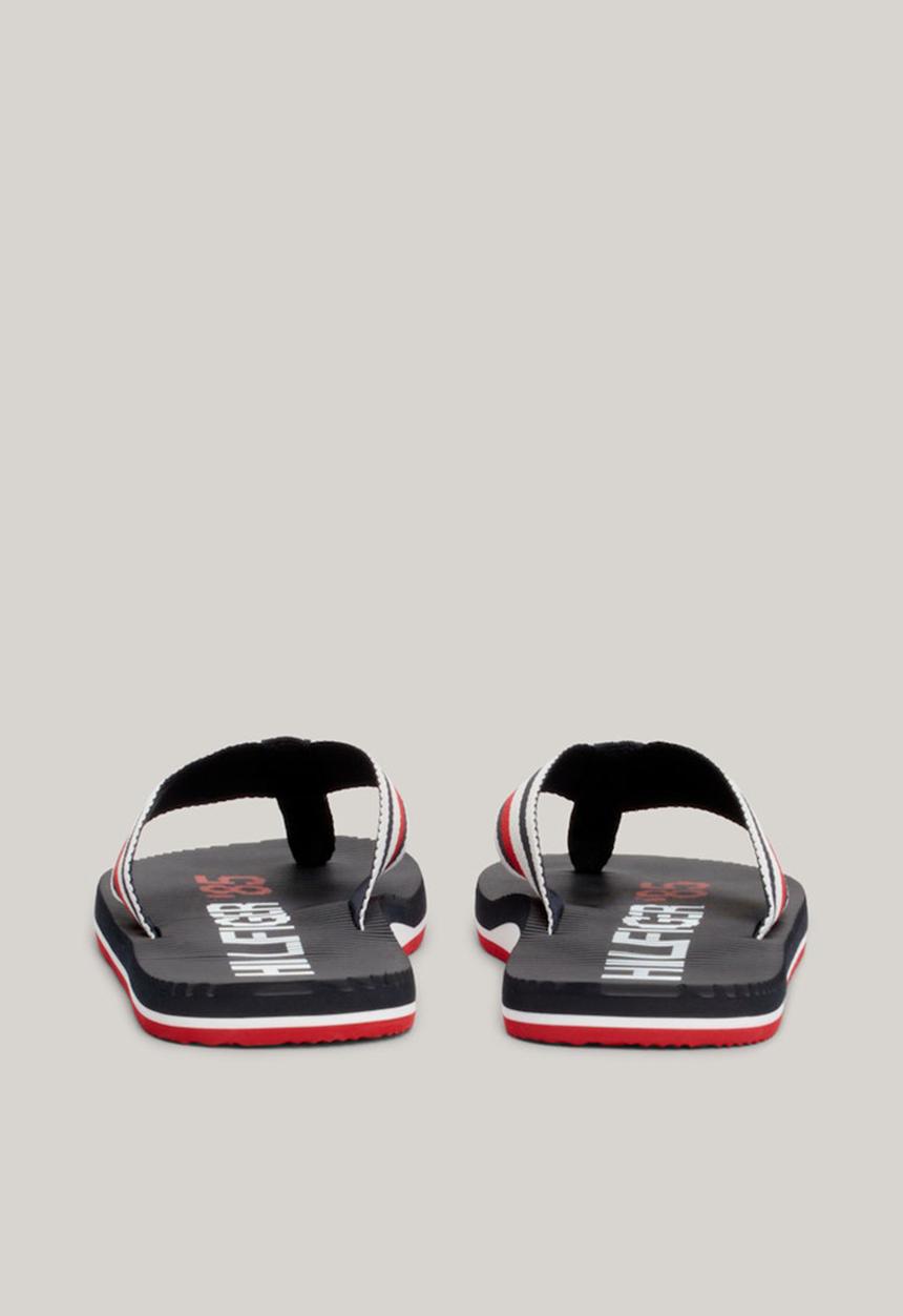 Tommy Hilfiger - Massage footed oly beach sandal - navy & red