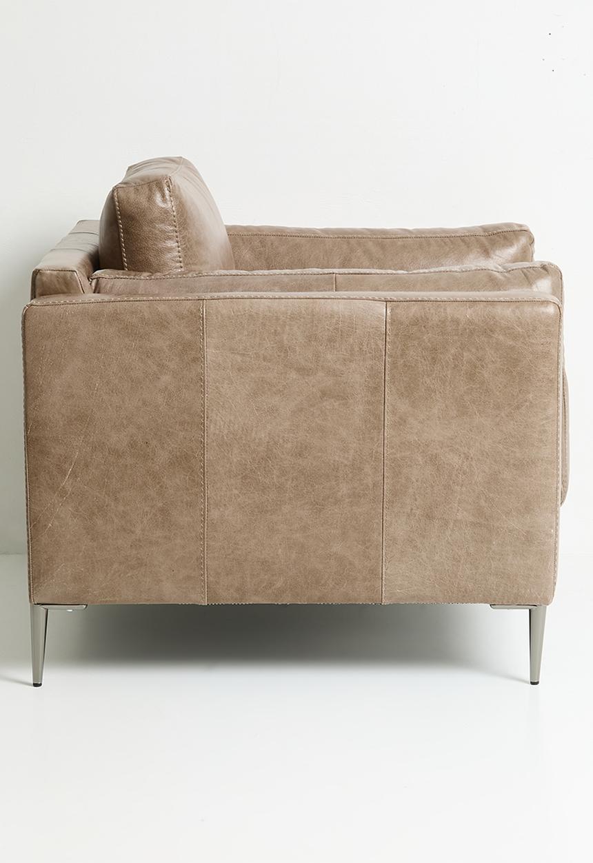Sixth Floor - Pablo genuine leather single seater - wax crackle smoke
