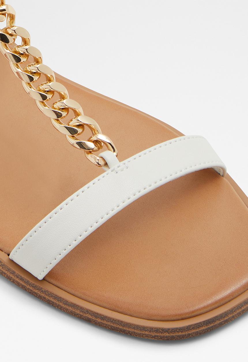 ALDO - Ethoregan ankle strap sandal - open white