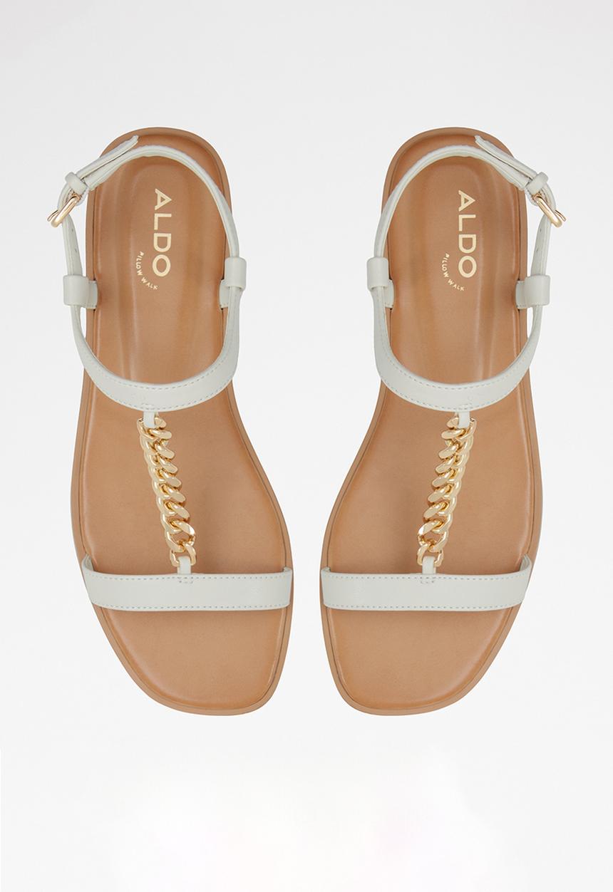 ALDO - Ethoregan ankle strap sandal - open white