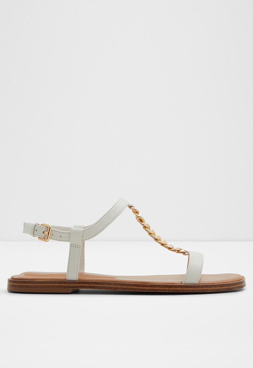 ALDO - Ethoregan ankle strap sandal - open white