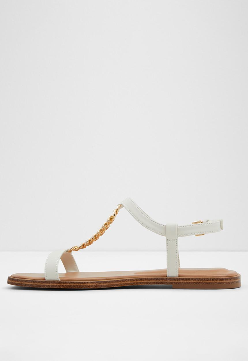 ALDO - Ethoregan ankle strap sandal - open white