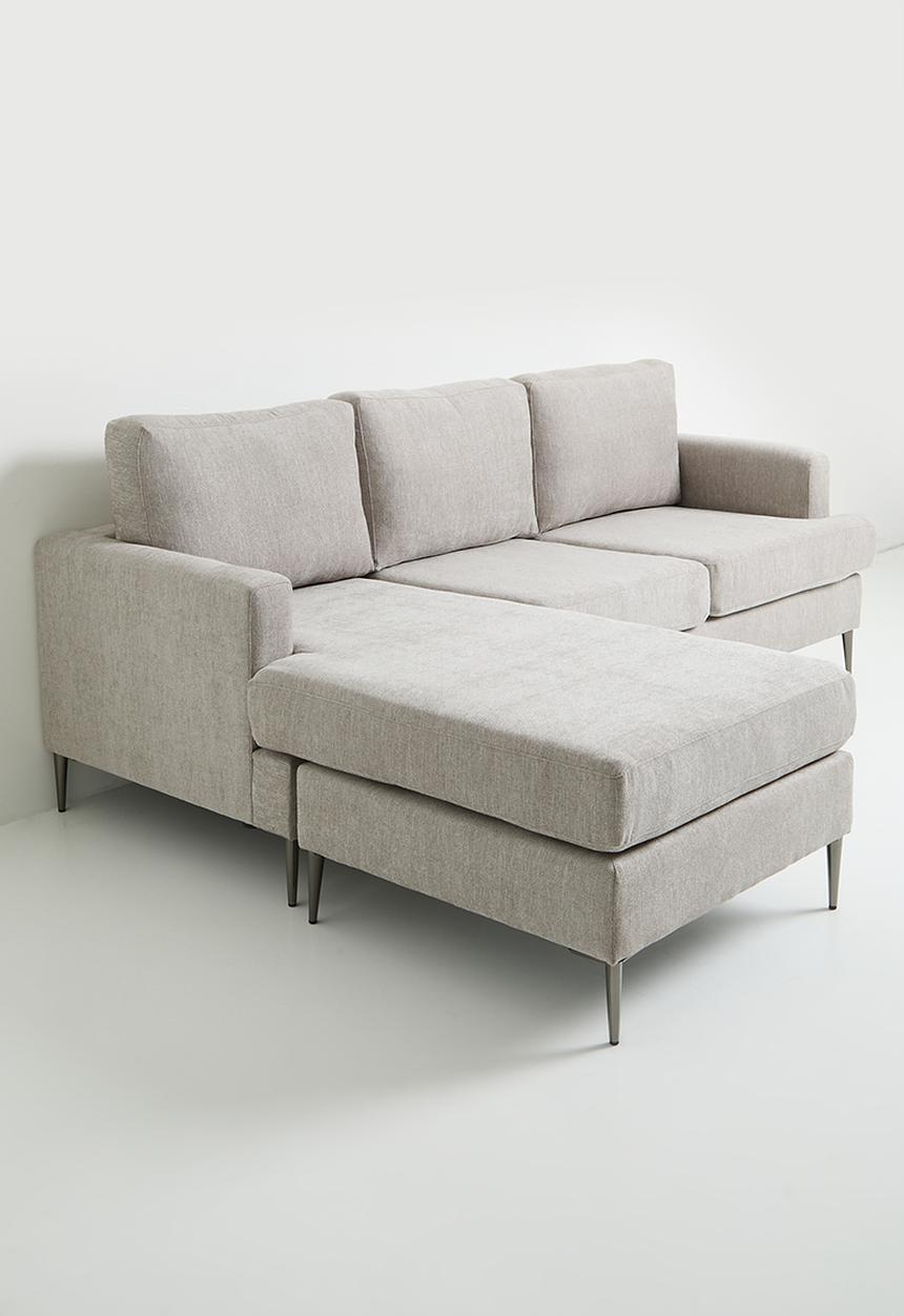 Sixth Floor - Bali 3 chaise lounge - taupe