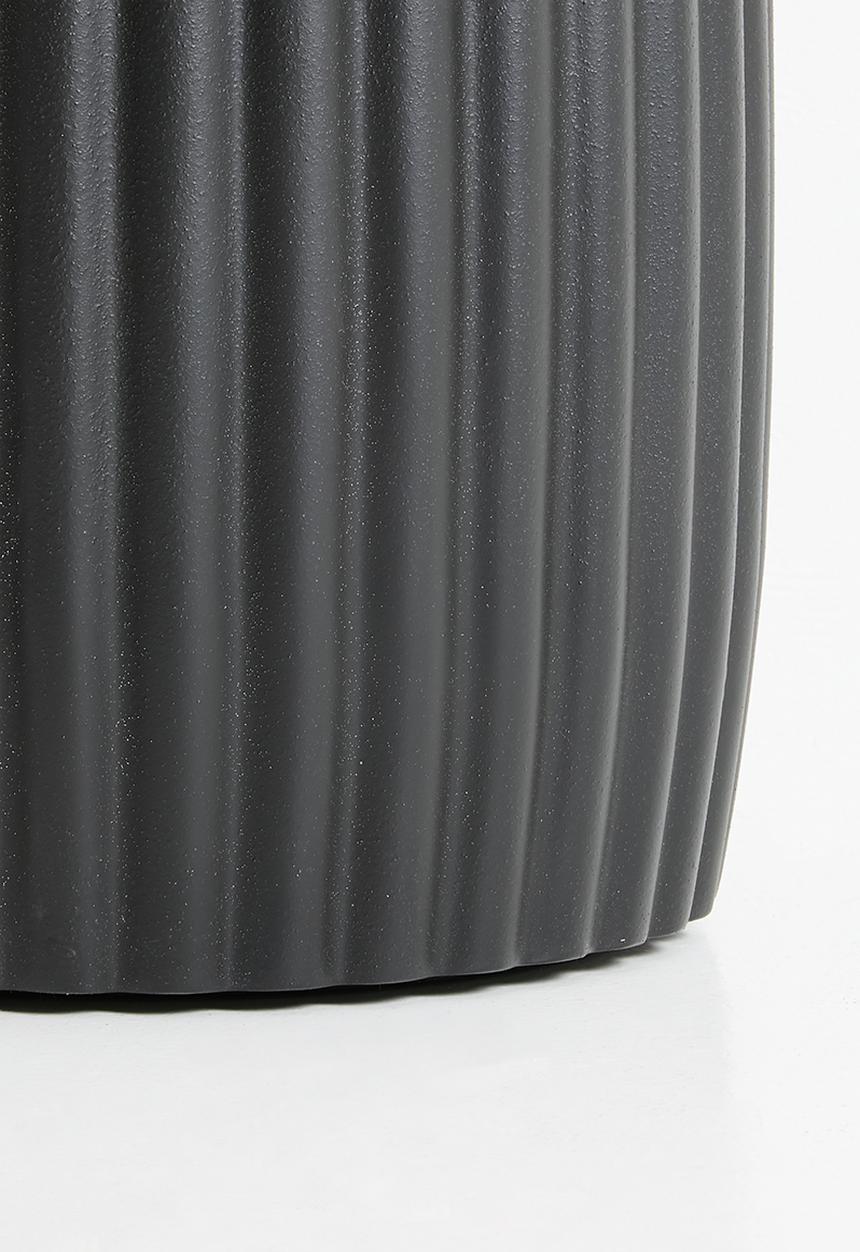 Nolden Brothers - Ribbed outdoor side table-stippled black