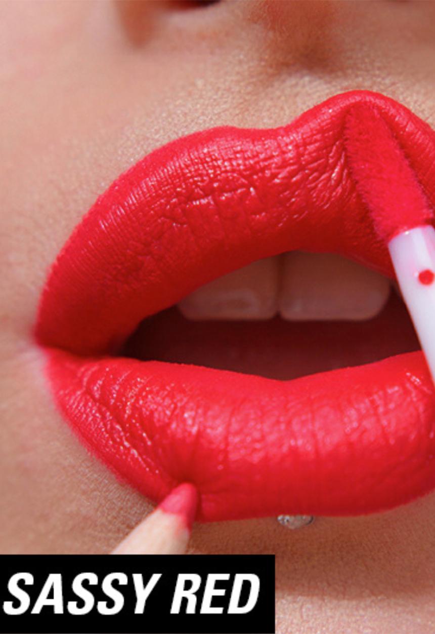 Revolution - Lip Contour Kit - Sassy Red