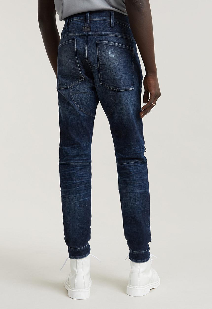 G-STAR - 5620 3d zip knee skinny - worn in galaxy rays destroyed