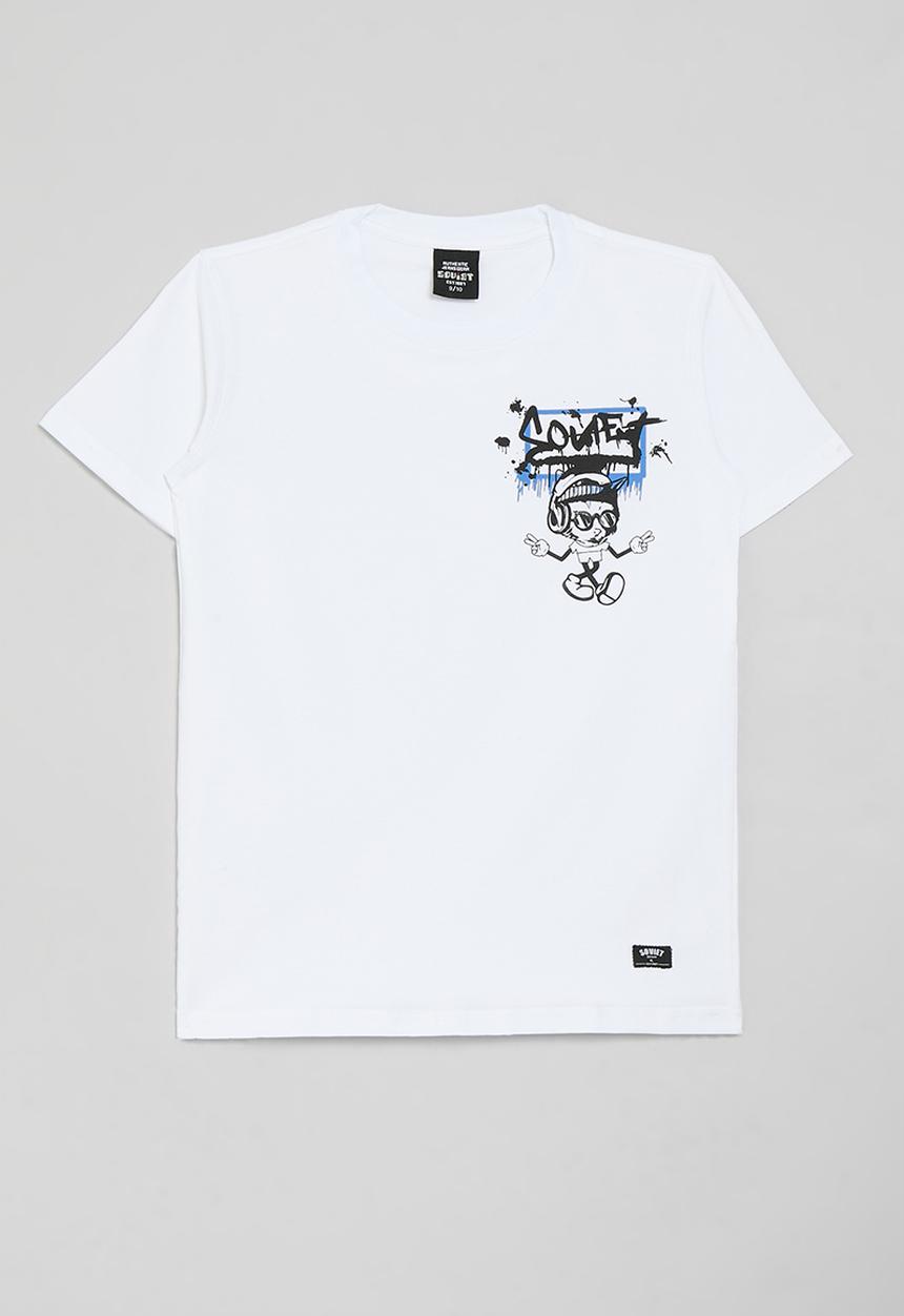 SOVIET - Boys animation fashion tee - white