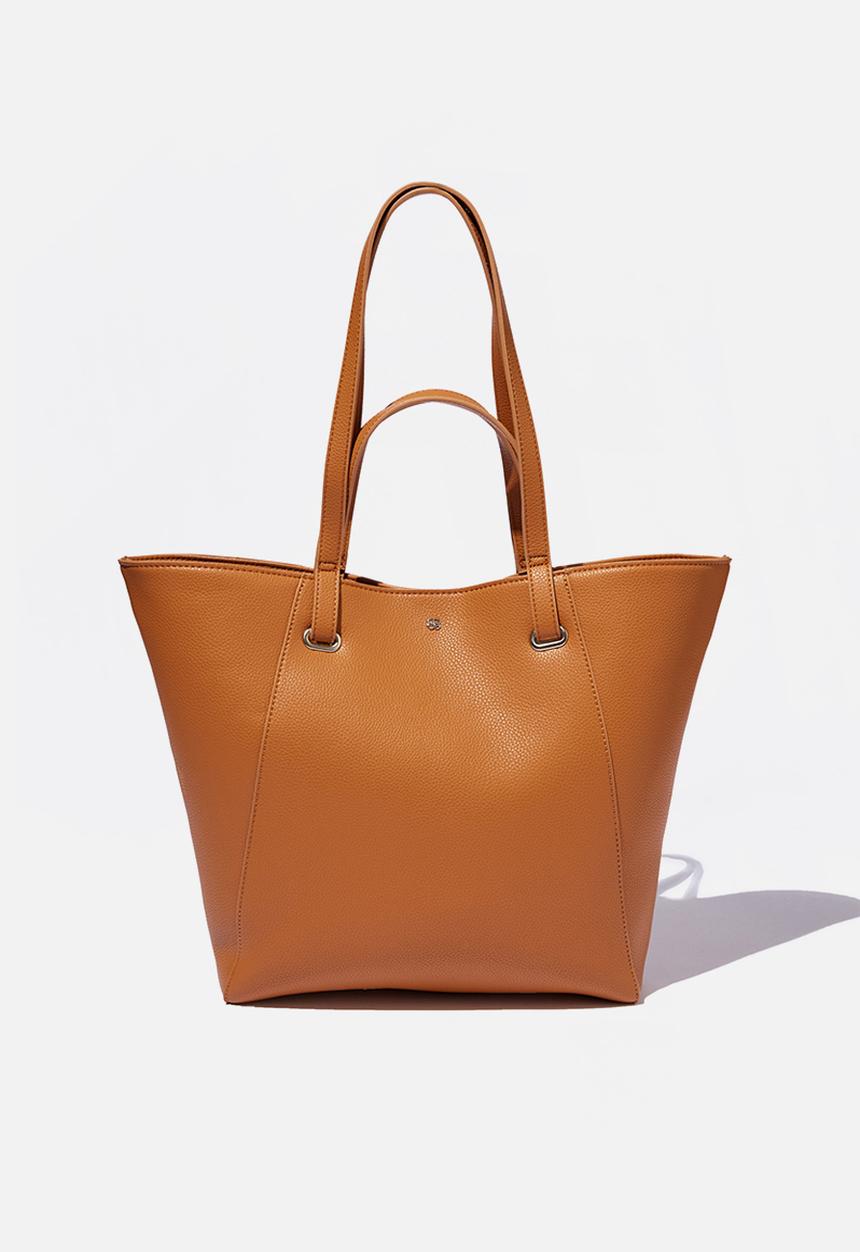 Rubi - Pia shopper tote bag - camel pu
